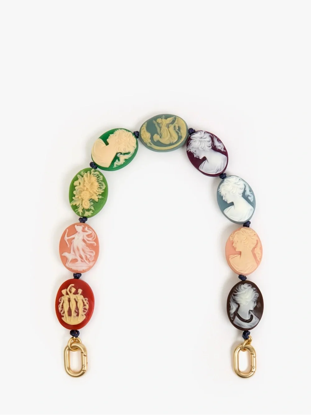Clare V Cameo Strap in Multi Cameo - Picture 1 of 6
